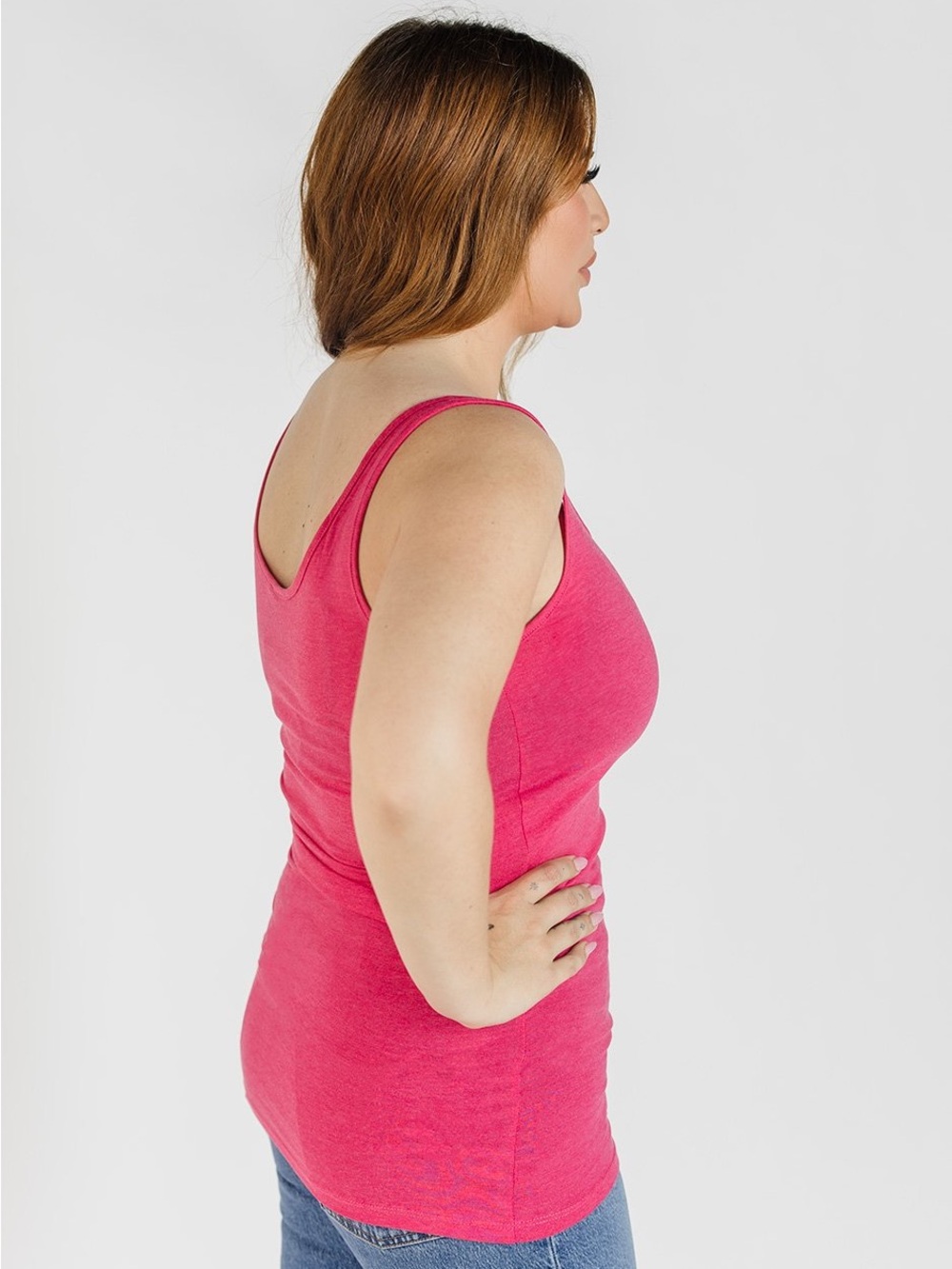 Long Shot Tank (NWT) 🍒 Raspberry Melange, Size Small